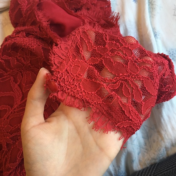 Red Lace Dress - Picture 3 of 3